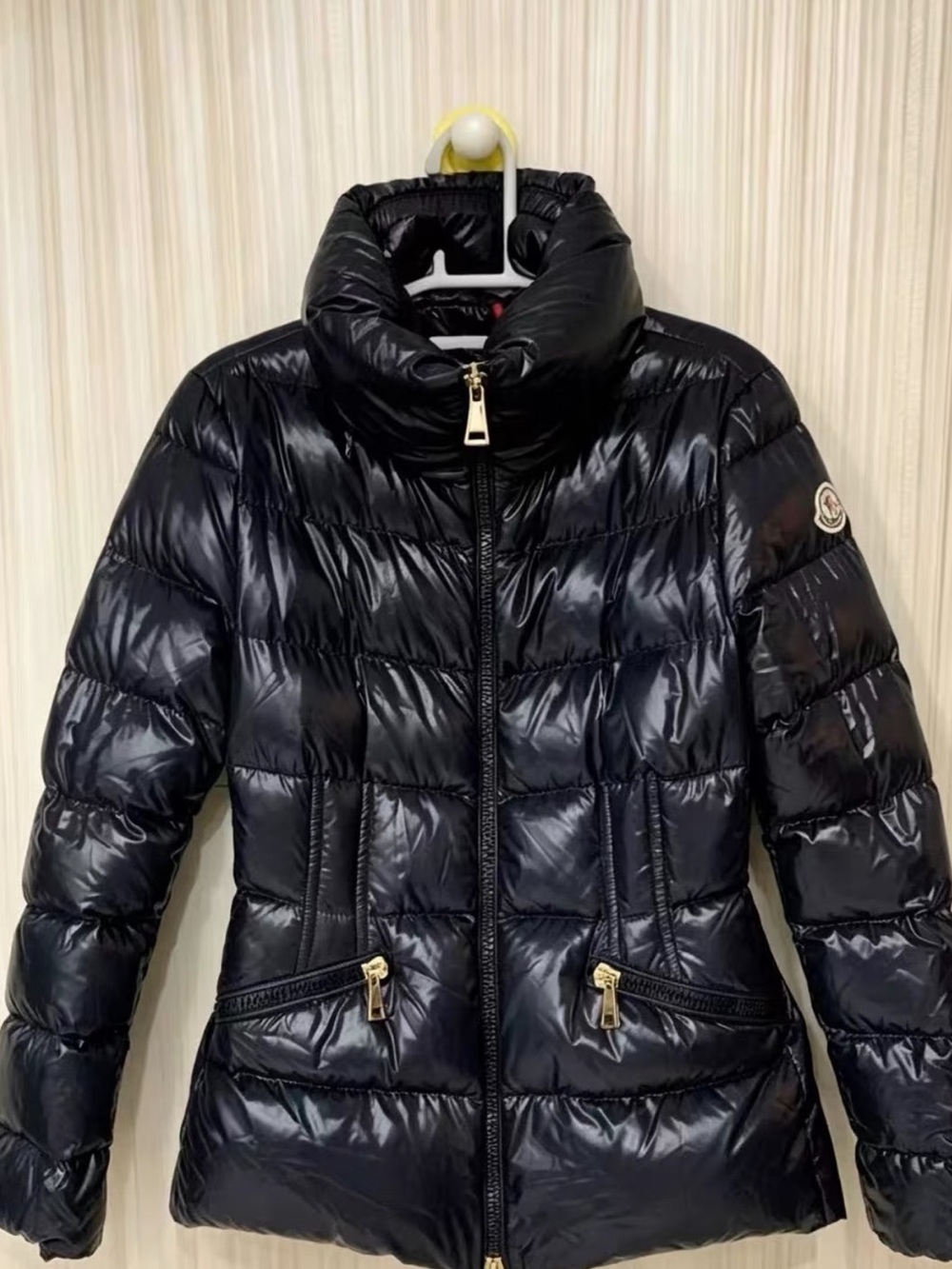 Moncler Black Glossy Puffer Jacket Size 00 Authentic Women’s Down Coat